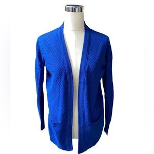 Bongo Royal Blue Knit Cardigan Sweater